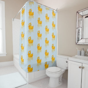 Cute Rubber Ducks Shower Curtain