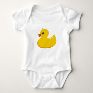 Cute Rubber Ducky/Blue Bubbles Baby Bodysuit