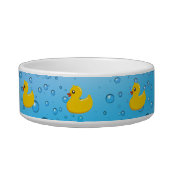 Cute Rubber Ducky/Blue Bubbles Bowl (Left)