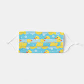 Cute Rubber Ducky Duck Print Adult Cloth Face Mask (Front, Folded)