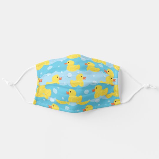 Cute Rubber Ducky Duck Print Cloth Face Mask | Zazzle.com