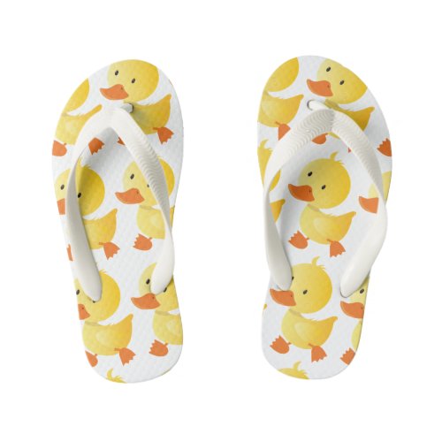 Cute Rubber Ducky Kids Flip Flops