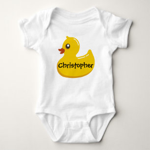 Cute Rubber Ducky Personalized Girl/Boy Baby Bodysuit