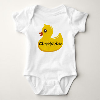 Cute Rubber Ducky Personalized Girl/Boy Baby Bodysuit