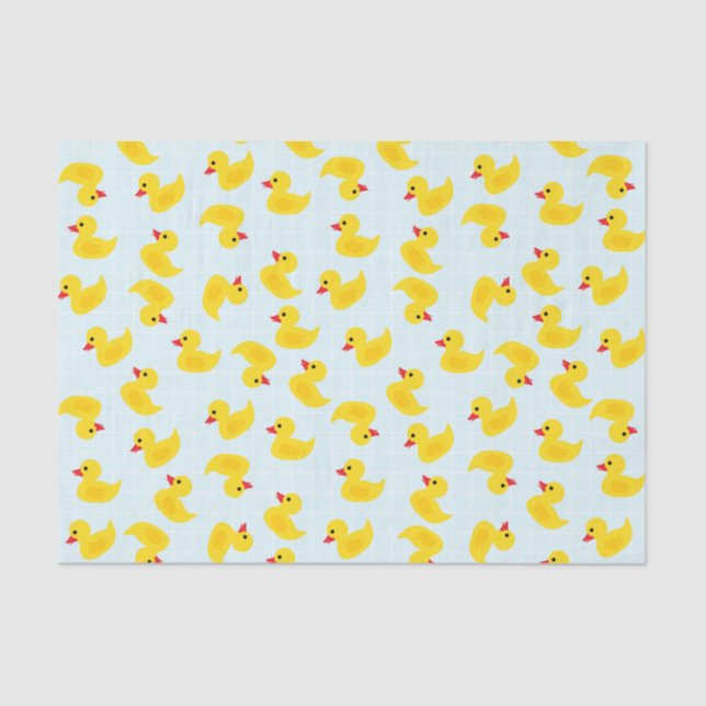 Cute Rubber Ducky Tissue Paper (Front)