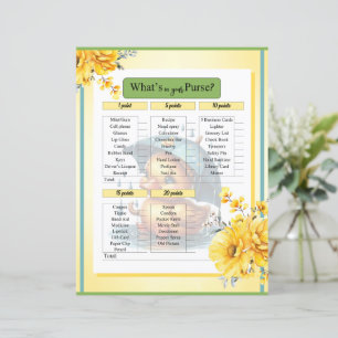 Cute Ruber Duck Baby Shower In your Purse Game