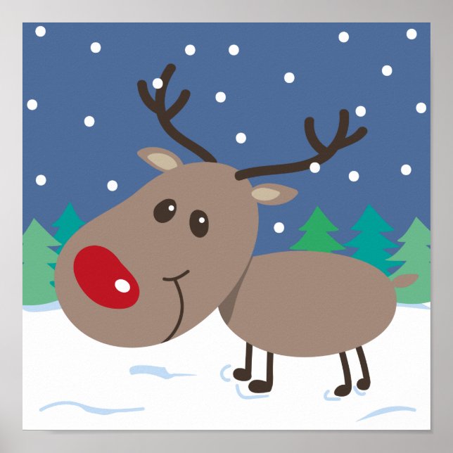 Cute Rudolph - Poster (Front)