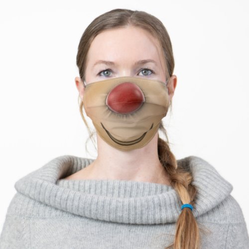 Cute Rudolph Reindeer Christmas Adult Cloth Face Mask