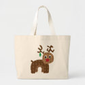 Cute Rudolph Reindeer Tote Bag bag