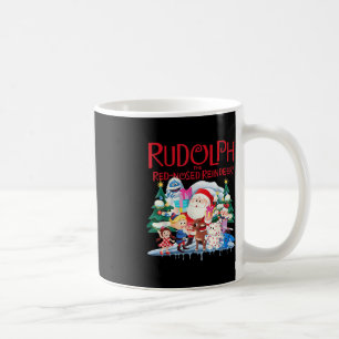 Cute Rudolph The Red Nosed Reindeer Christmas Spec Coffee Mug