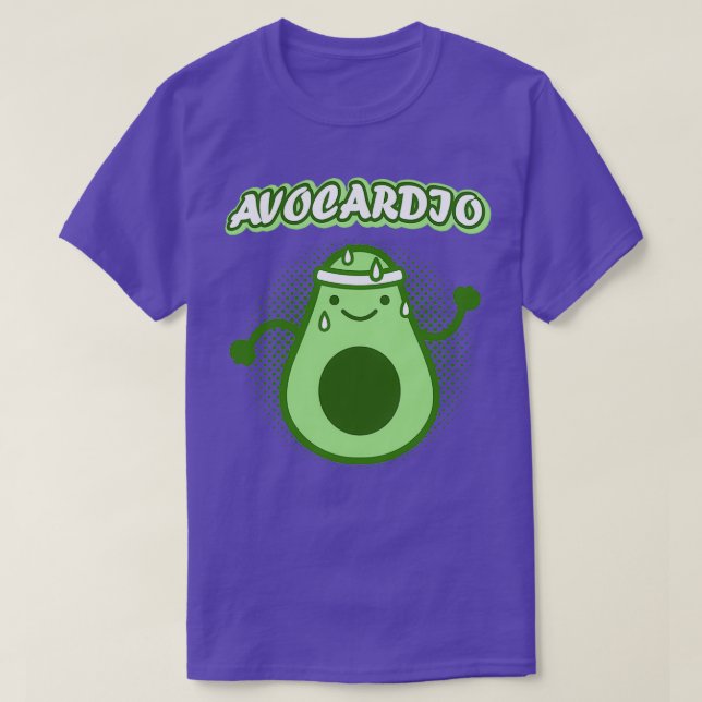 Cute running Avocado Classic TShirt (Design Front)