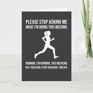 Cute Running Cards Humor Humorous Runner