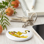 Cute Running Cartoon Cheetah Keychain