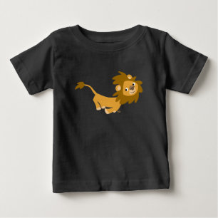 Cute Running Cartoon Lion Baby T-Shirt