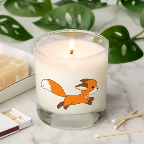 Cute Running Fox Scented Candle