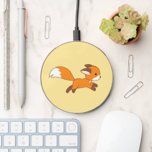 Cute Running Fox Wireless Charger
