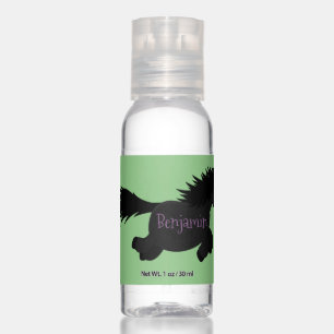 Cute running Shetland pony cartoon illustration Hand Sanitizer