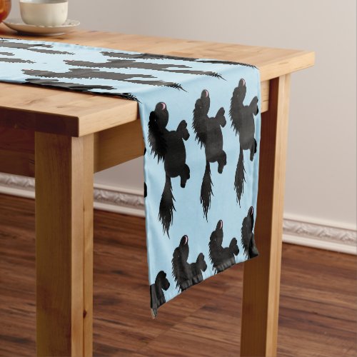 Cute running Shetland pony cartoon illustration Short Table Runner