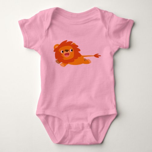 Cute Rushing Cartoon Lion Baby Clothing Baby Bodysuit