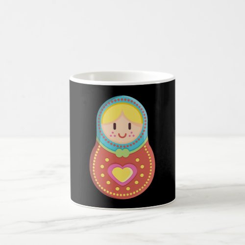 Cute Russian Nesting Doll Matryoshka Coffee Mug