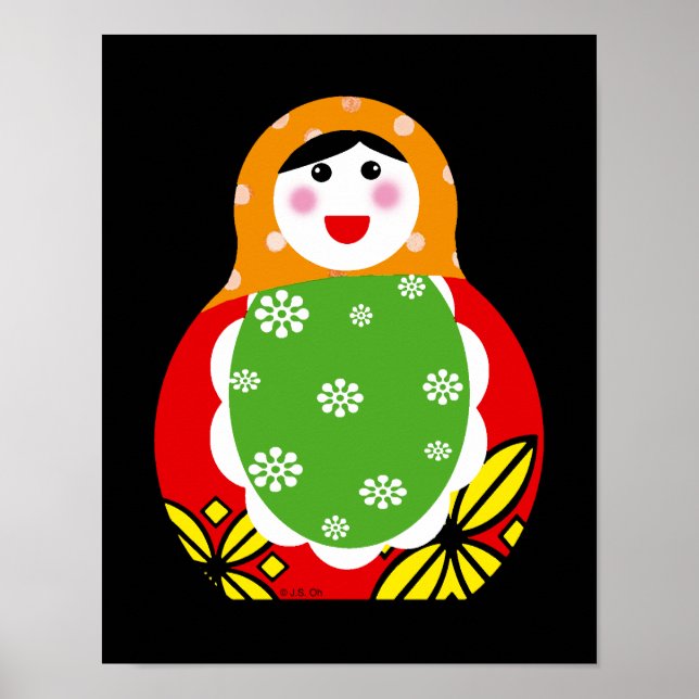 cute Russian nesting doll Poster (Front)