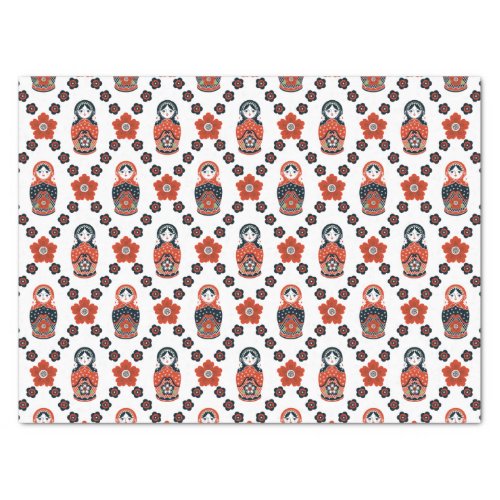 Cute Russian Nesting Doll Tissue Paper