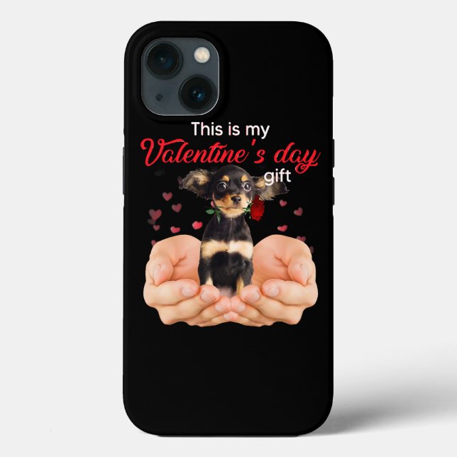 Cute Russkiy Toy This Is My Valentines Day Pajama Case-Mate iPhone Case (Back)