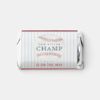 Cute Rust Our Little Champ Baseball Baby Shower