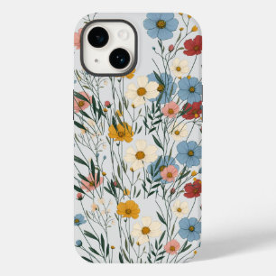 Cute Rustic Boho Colorful wildflower  Case-Mate iPhone 14 Case