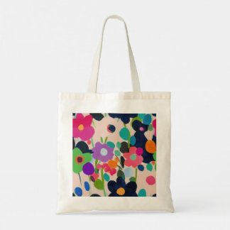 Cute Rustic Floral Prints Colorful Flowers Tote Bag