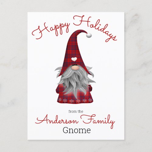 Cute Rustic Personalized Christmas Game Elf Holiday Postcard