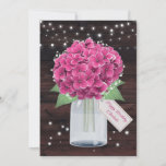 Cute Rustic Pink Floral Birthday Card for Sister