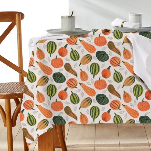 Cute Rustic Thanksgiving pumpkin pattern Tablecloth