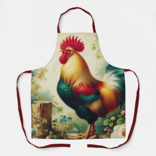 Cute rustic/vintage rooster apron
