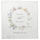 Cute Rustic Yellow Meadow Floral Wreath Wedding