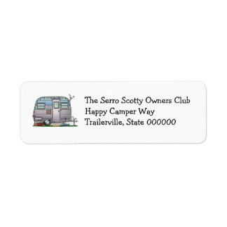 Cute RV Serro Scotty Camper Travel Trailer Label