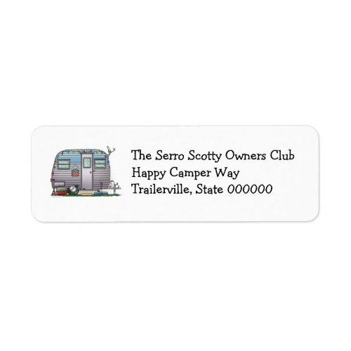 Cute RV Serro Scotty Camper Travel Trailer Label