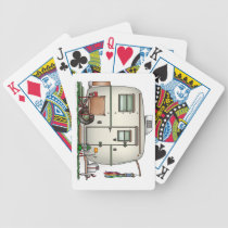 Cute RV Vintage Glass Egg Camper Travel Trailer Bicycle Playing Cards Cute RV Vintage Glass Egg Camper Travel Trailer Bicycle Playing Cards