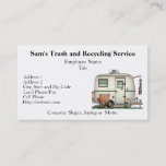 Cute RV Vintage Glass Egg Camper Travel Trailer Business Card
