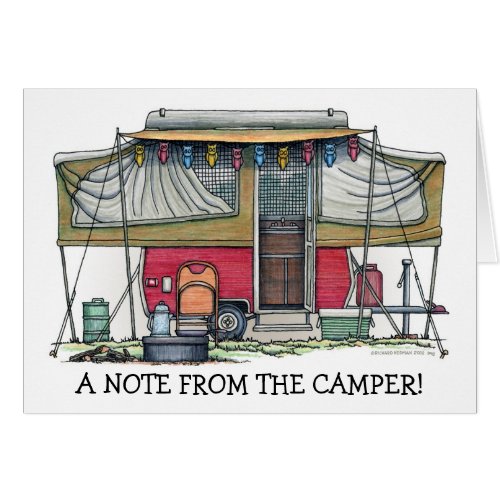 Cute RV Vintage Popup Camper Travel Trailer