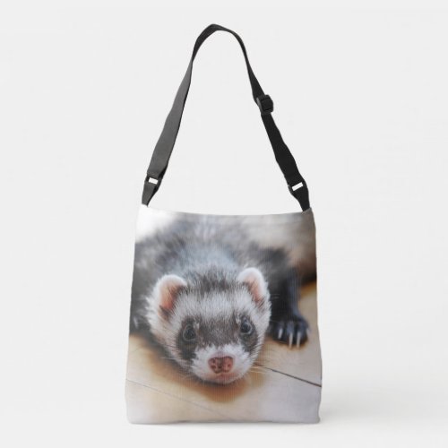 Cute Sable Ferret Crossbody Bag