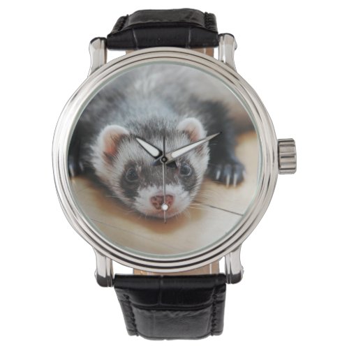 Cute Sable Ferret Watch