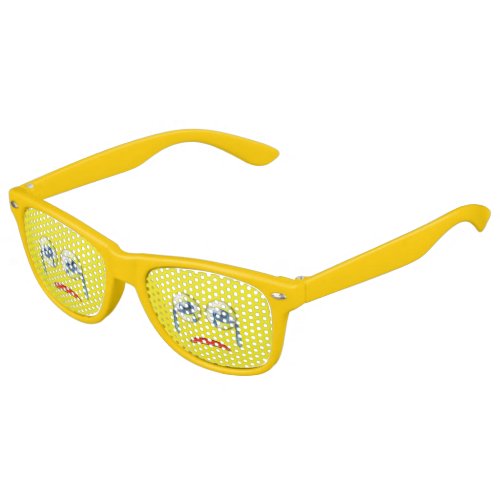 Cute  Sad Crying Emoji Yellow Kids Sunglasses