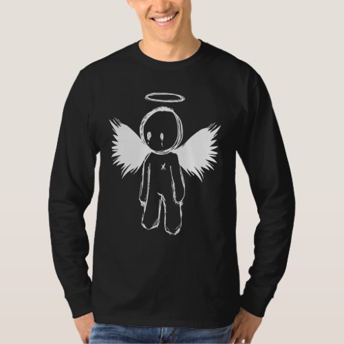 Cute Sad Emo Angel T_Shirt