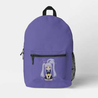 Cute Sad Girl Hand Drawn Illustration – It’s Okay Printed Backpack