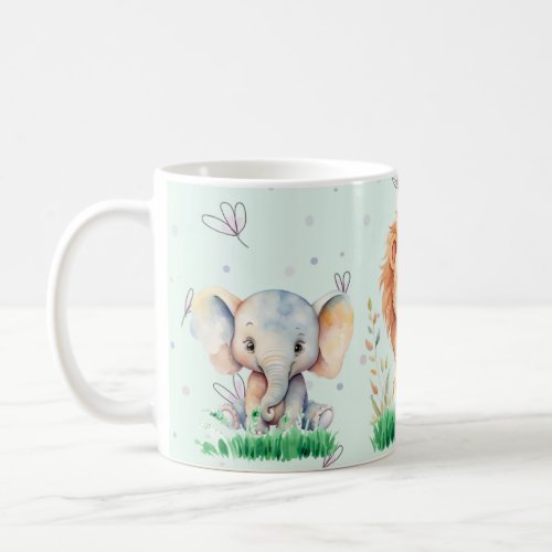 Cute Safari Animal 11 oz Mug For Kids