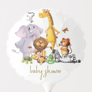 Cute Safari animal greenery baby shower Balloon