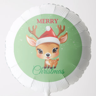 Cute Safari animal Reindeer Santa Christmas Costum Balloon