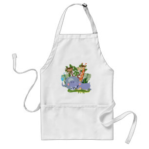 Cute Safari Animals Adult Apron