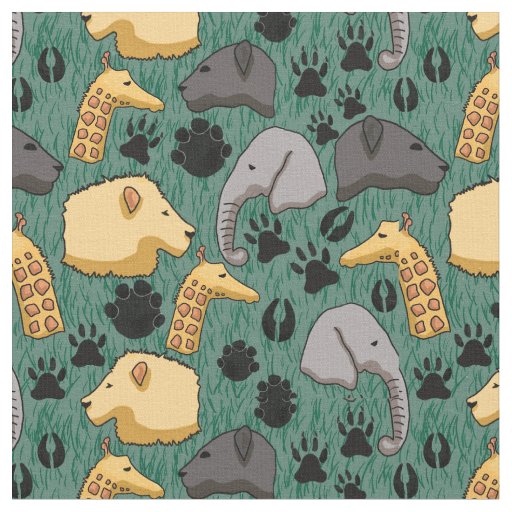 Cute Safari Animals Fabric
